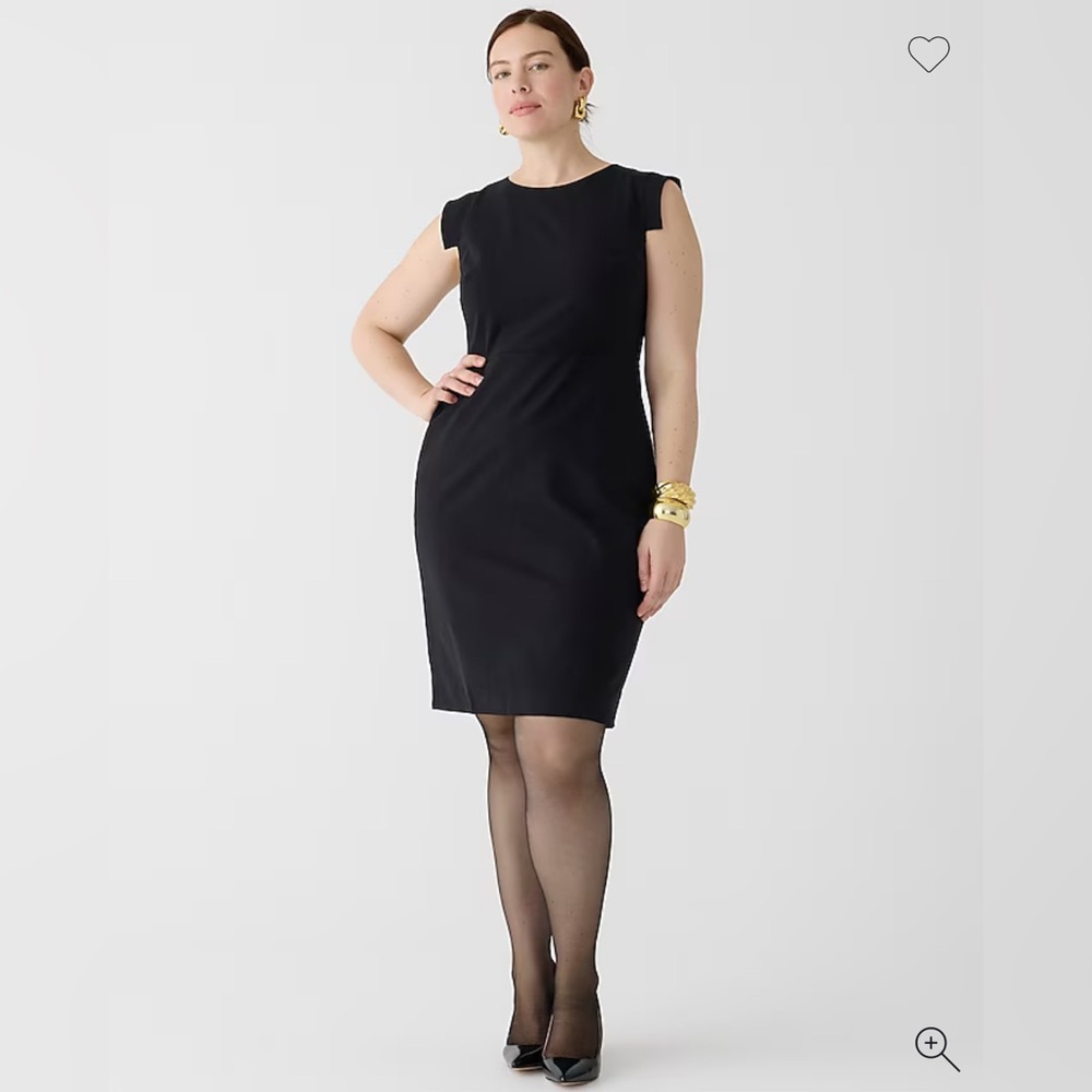 NWT J.Crew Resume Dress - Black Wool Size 2